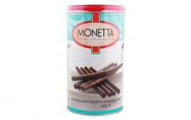 Monetta Cookies & Cream Flavoured Cream Wafers  Container  300 grams